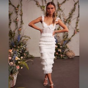 V Chapman Fiorenza Dress in White size 2